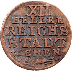 Free Imperial city of Aachen, 12 Heller 1767, IK, Aachen