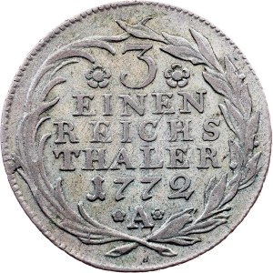 Kingdom of Prussia, 1/3 Reichsthaler 1772, A, Berlin