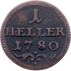 Bishopric of Bamberg, 1 Heller 1780