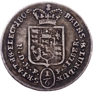 Brunswick-Lüneburg-Calenberg-Hannover, 1/6 Thaler 1804, GFM, Clausthal