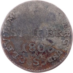 Grand Duchy of Berg, 3 Stuber 1806, S, Düsseldorf
