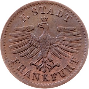 Free Imperial city of Frankfurt, 1 Heller 1849, Frankfurt am Main
