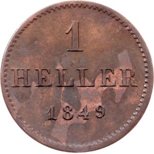 Free Imperial city of Frankfurt, 1 Heller 1849, Frankfurt am Main