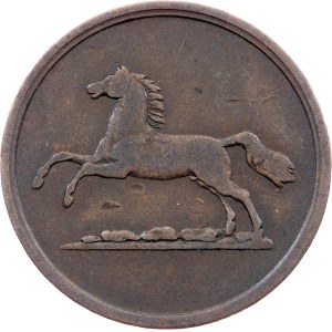 Duchy of Brunswick, 2 Pfennige 1853, B, Braunschweig