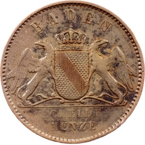 Grand Duchy of Baden, 1 Kreuzer 1865, Karlsruhe