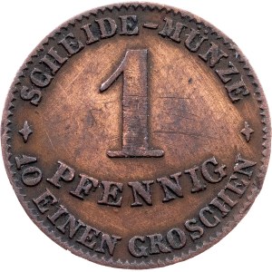 Duchy of Saxe-Coburg and Gotha, 1 Pfennig 1865, B, Dresden