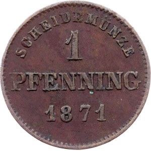 Kingdom of Bavaria, 1 Pfenning 1871, Munich