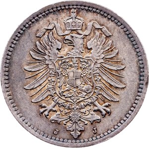 Germany, 50 Pfennig 1875, J, Hamburg