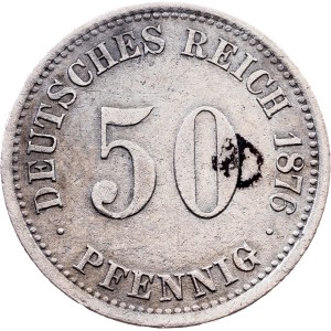 Germany, 50 Pfennig 1876, A, Berlin