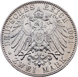 Kingdom of Prussia, 2 Mark 1901, A, Berlin