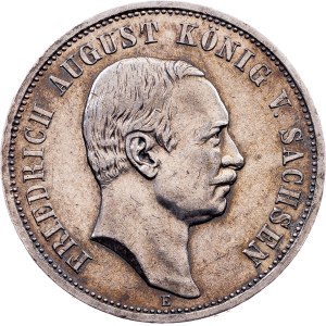 Kingdom of Saxony, 3 Mark 1910, E, Muldenhütten