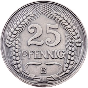 Germany, 25 Pfennig 1911, E, Muldenhütten