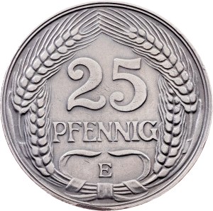 Germany, 25 Pfennig 1911, E, Muldenhütten