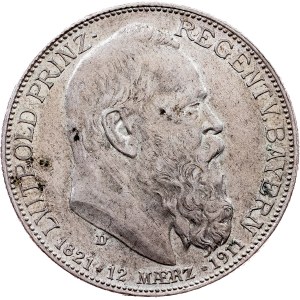 Kingdom of Bavaria, 2 Mark 1911, D, Munich