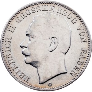 Grand Duchy of Baden, 3 Mark 1912, G, Karlsruhe
