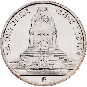 Kingdom of Saxony, 3 Mark 1913, E, Muldenhütten