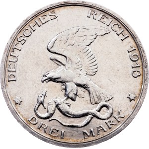 Kingdom of Prussia, 3 Mark 1913, A, Berlin