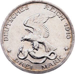 Kingdom of Prussia, 3 Mark 1913, A, Berlin