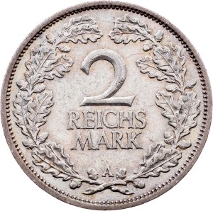 Weimar Republic, 2 Reichsmark 1927, A, Berlin