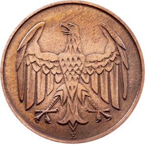Weimar Republic, 4 Reichspfennig 1932, E, Muldenhütten