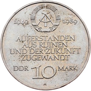 German Democratic Republic, 10 Mark 1989, A, Berlin