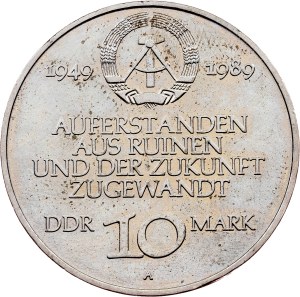 German Democratic Republic, 10 Mark 1989, A, Berlin