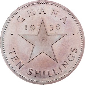 Ghana, 10 Shillings 1958, London