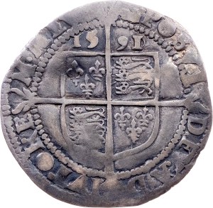 England, 6 Pence 1591, London
