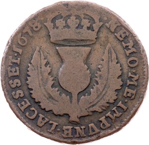 Scotland, 1 Bawbee 1678, Edinburgh