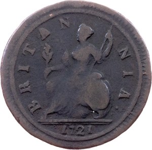 Great Britain, 1/2 Penny 1721, London