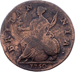 Great Britain, 1/2 Penny 1750, London