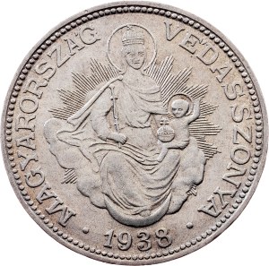 Hungary, 2 Pengo 1938, BP, Budapest