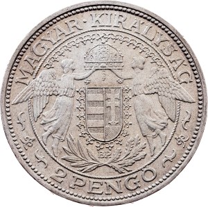 Hungary, 2 Pengo 1938, BP, Budapest