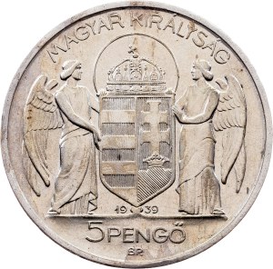 Hungary, 5 Pengo 1939, BP, Budapest