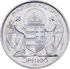 Hungary, 5 Pengo 1943, BP, Budapest