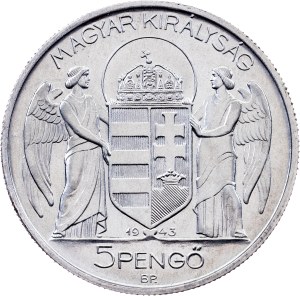 Hungary, 5 Pengo 1943, BP, Budapest