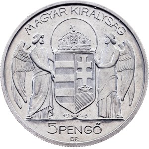 Hungary, 5 Pengo 1943, BP, Budapest