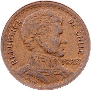 Chile, 1 Peso 1944, So, Santiago