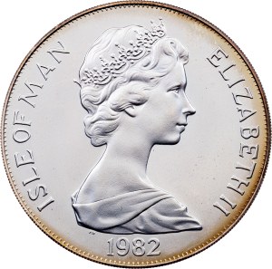 Isle of Man, 1 Crown 1982, PM, Pobjoy