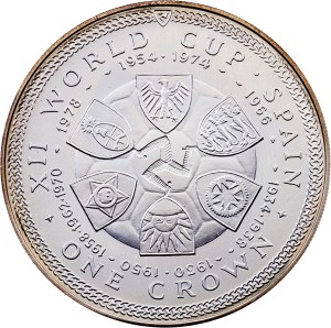 Isle of Man, 1 Crown 1982, PM, Pobjoy
