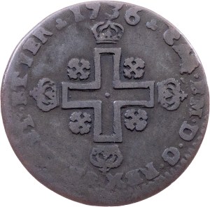 Kingdom of Piedmont-Sardinia, 1 Soldo 1736, Turin
