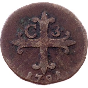 Kingdom of Naples, 3 Cavalli 1791, P