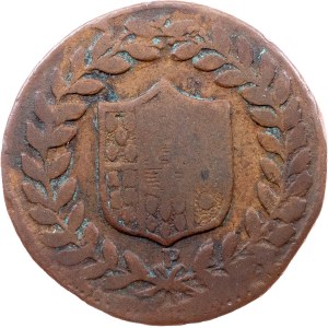 Kingdom of Naples, 5 Tornesi 1798, P//RC