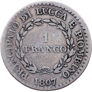 Principality of Lucca and Piombino, 1 Franco 1807, Florence
