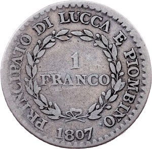 Principality of Lucca and Piombino, 1 Franco 1807, Florence