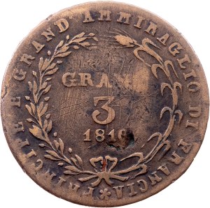 Kingdom of Naples, 3 Grana 1810, Naples