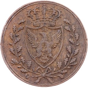 Kingdom of Sardinia, 1 Centesimo 1826, P, Genoa