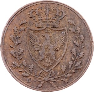 Kingdom of Sardinia, 1 Centesimo 1826, P, Genoa