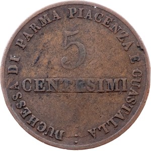 Duchy of Parma and Piacenza, 5 Centesimi 1830, Milan