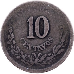 Mexico, 10 Centavos 1890, Ga S, Guadalajara